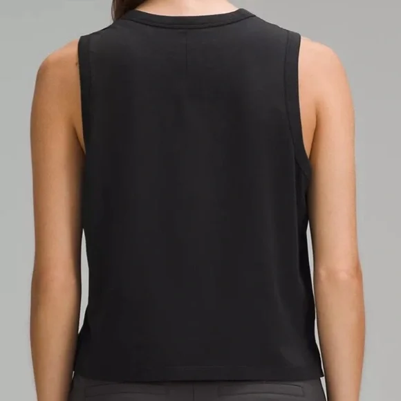 NWT LULULEMON CLASSIC TANK BLACK TANK SIZE  6 cotton black nwt - Picture 6 of 6